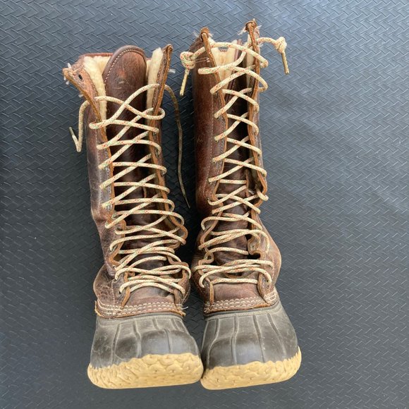 L.L. Bean  Tall Shearling Boots - Picture 2 of 13